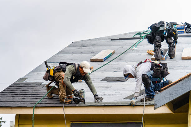 Professional Gutter Installation technician working in Milton Mills, NH